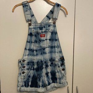 Dickies Tie Dye Overall Shorts Size S